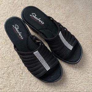 skechers memory foam heel sandals